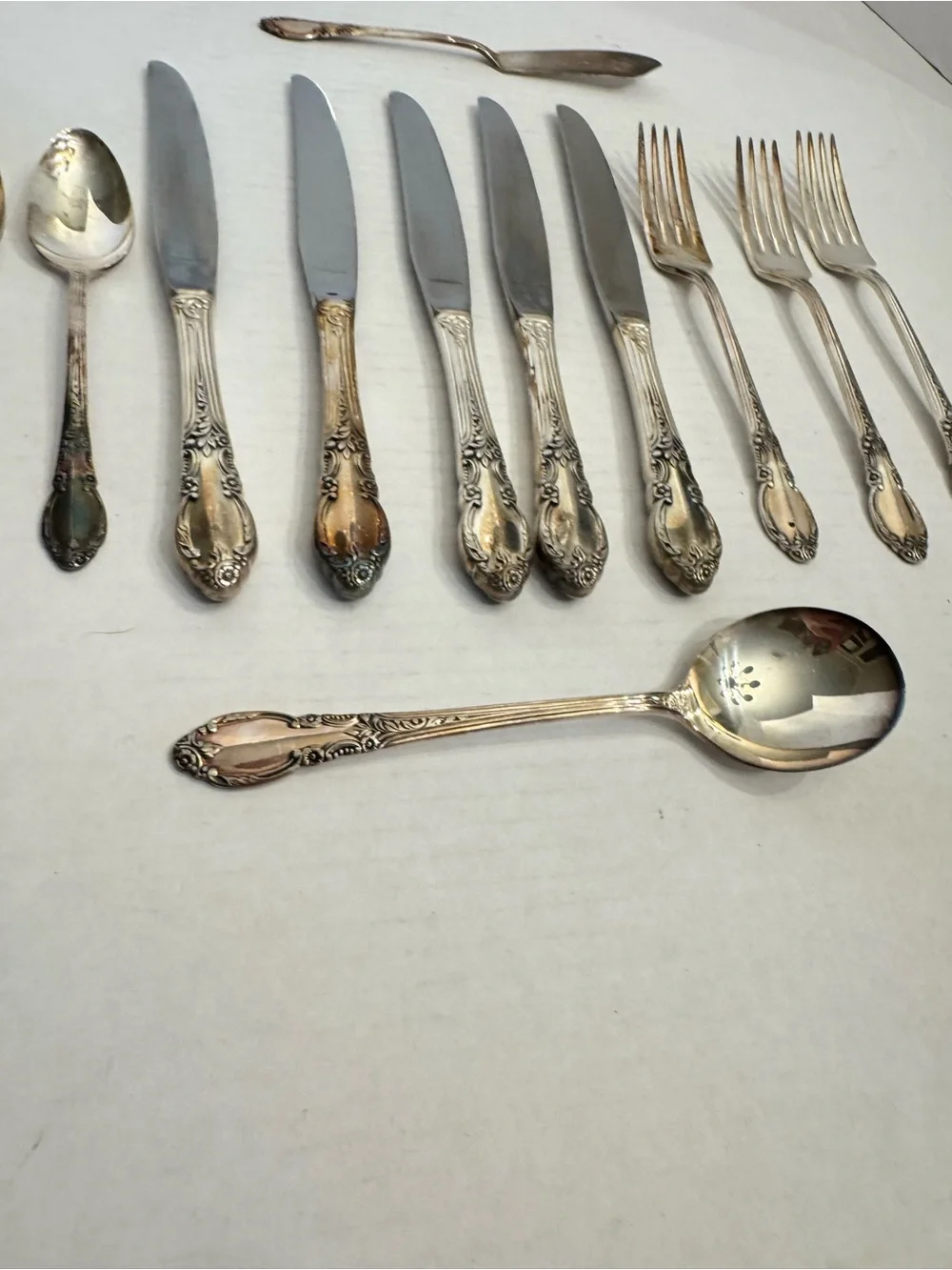 12 Pc LOT Enchantment 1881 Rogers LONDONTOWN Oneida Silverplate Flatware 1952